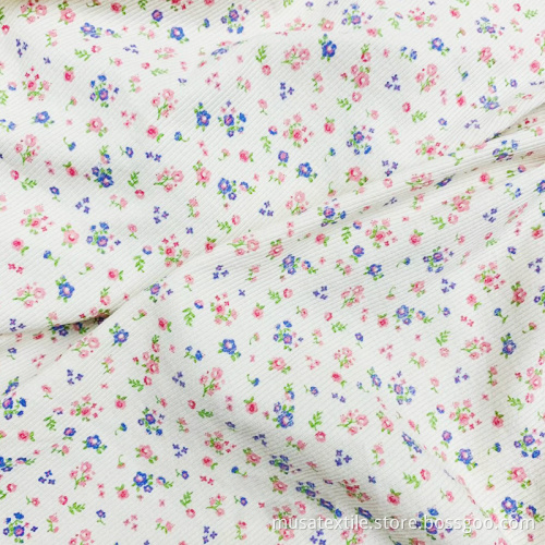 Polyester Spandex Stretch Knitted Rib Knit Fabric